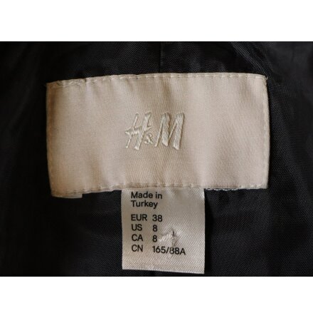 H&amp;M - L�derjacka Svart - stl. 38