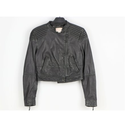 H&amp;M - Lderjacka Svart - stl. 38