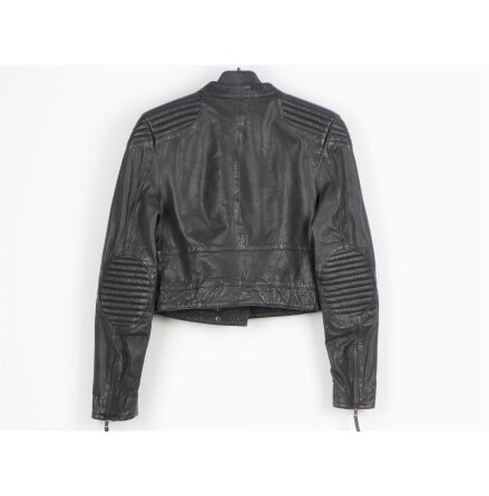 H&amp;M - L�derjacka Svart - stl. 38