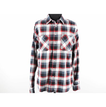 Dressmann - Rutig skjorta - stl. L