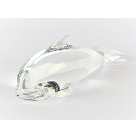 Hadeland - Delfin glasskuptur 