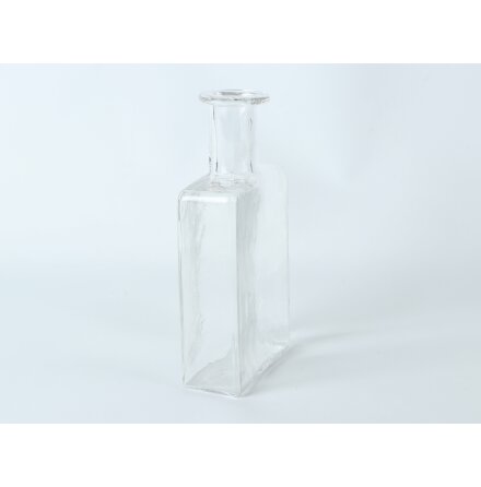 Transparent glasflaska  