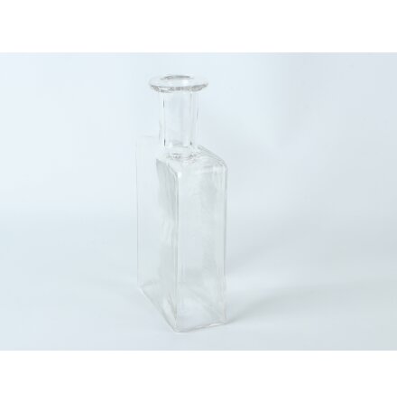 Transparent glasflaska  