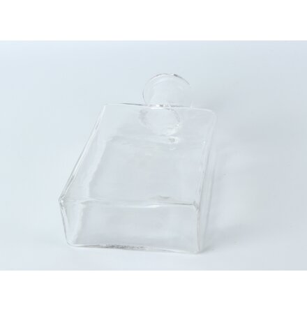 Transparent glasflaska  