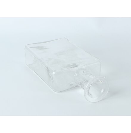 Transparent glasflaska  