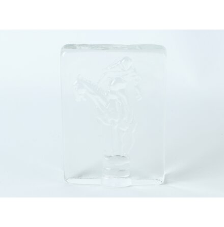 Glasskulptur ryttare 