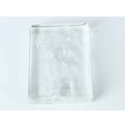 Glasskulptur ryttare 