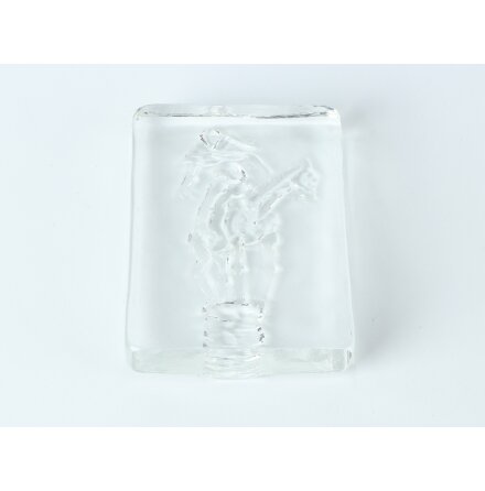 Glasskulptur ryttare 