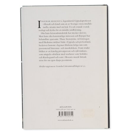 Ingemar Hedenius Heliga Rum - Thure Stenstr�m - Samh�lle, Historia &amp; Fakta 