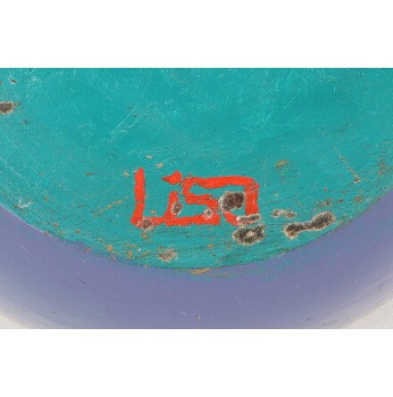 Flerf�rgad tr�sk�l med lock i tr� 