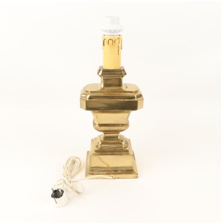 Bordslampfot i m�ssing - Vintage - Sockel E27