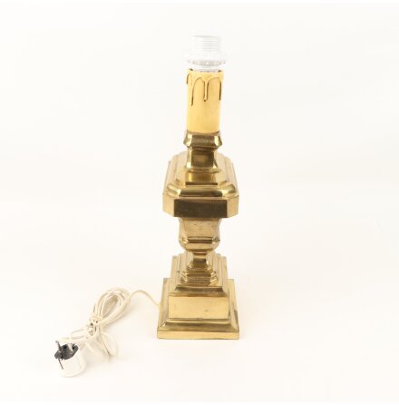 Bordslampfot i m�ssing - Vintage - Sockel E27