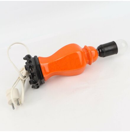 Orange bordslampfot - Retro - Sockel E27 
