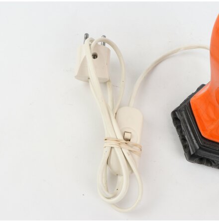 Orange bordslampfot - Retro - Sockel E27 