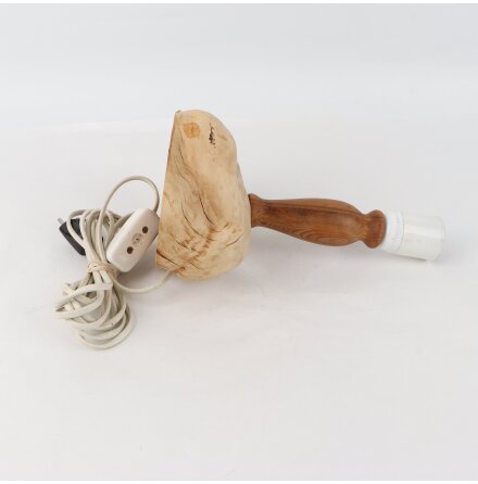 Unik bordslampfot i tr� - E27