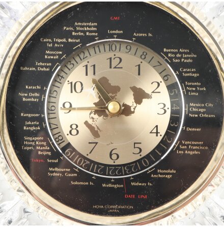 Hoya Corporation - Vrldsklocka - Vintage World Clock 