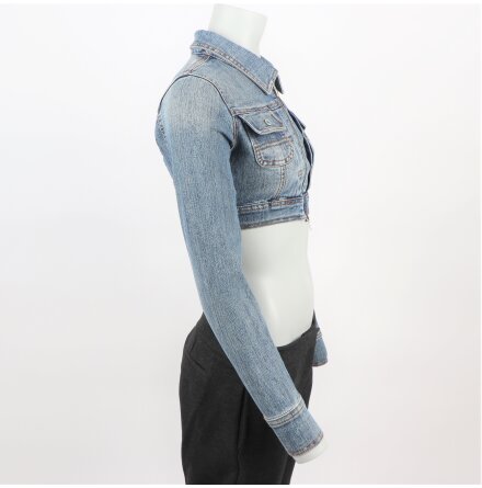 Wet Seal - Kort Jeansjacka - stl. S