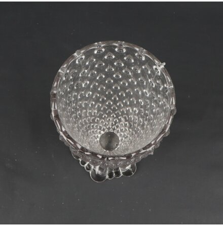 Transparent Glasvas Med Droppar