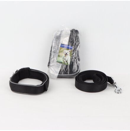 Swedog - Halsband &amp; koppel med reflex