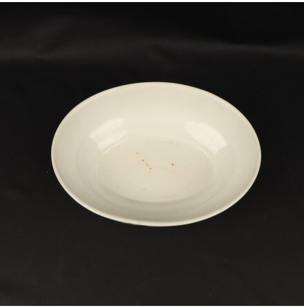 Sk�l i Porslin Med Gr�n Dekor