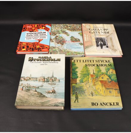 Bokpaket - Stockholm - 5 b�cker - Samh�lle &amp; Historia