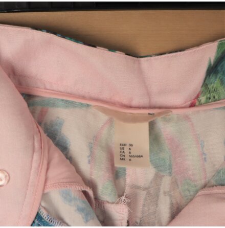 H&amp;M - Vid Byxa i Linmix - stl. 36 