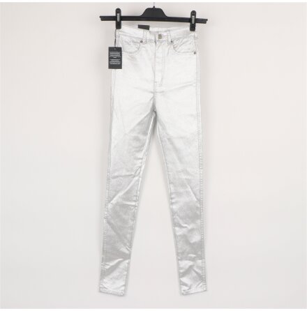 Dr Denim - Moxy Silvriga Superskinny Jeans - stl. S