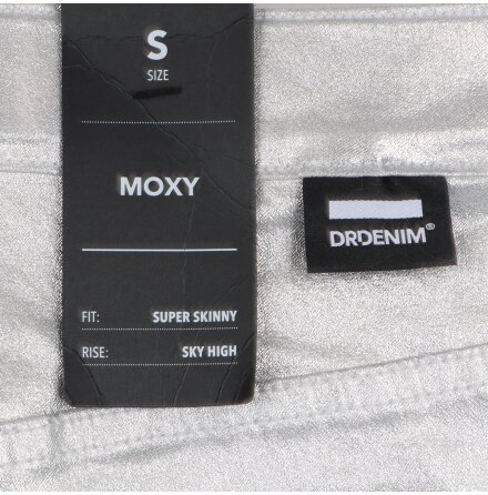 Dr Denim - Moxy Silvriga Superskinny Jeans - stl. S