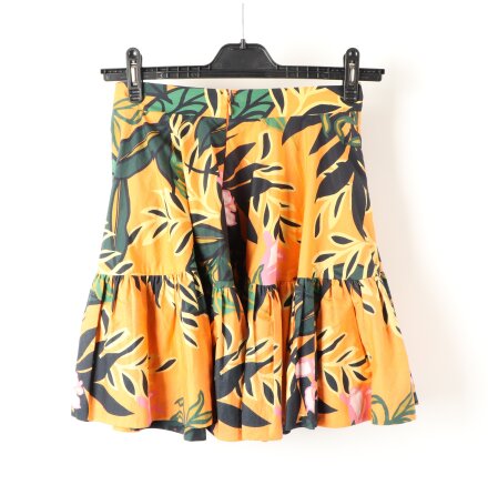 H&amp;M - F�rgglad kjol med fickor - stl. 36