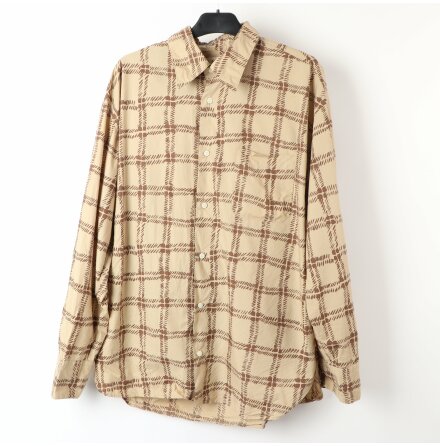 Marni Uniqlo - Rutmnstrad skjorta - stl. L