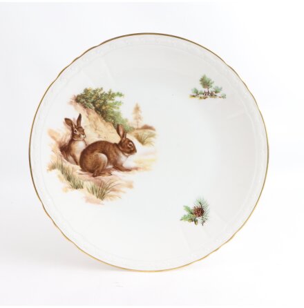 Decors de Paris - Tallrik - Motiv med kaniner - Diameter 25cm  