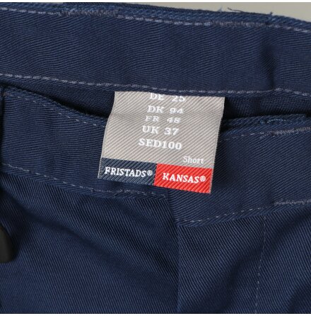 Fristads - Arbetsbyxor "Kansas" - M�rkbl� - stl. D100