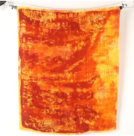 Brun Gul Silkesscarf - 92x75cm