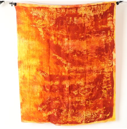 Brun Gul Silkesscarf - 92x75cm