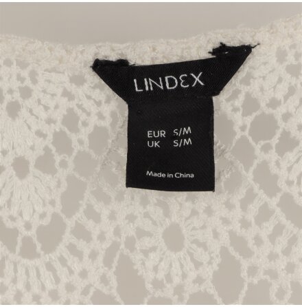 Lindex - Virkad spetsskjorta - stl. S/M 