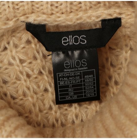 Ellos - Stickad trja m. Polokrage - stl. 46/48