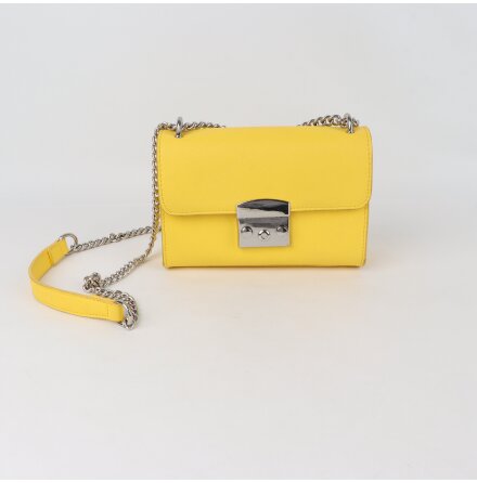 Bershka - Handv�ska med metallsp�nne och kedja som axelrem