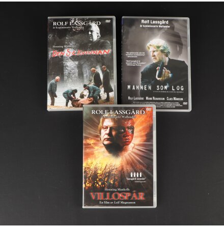 DVD Box med 3 Wallander Filmer - Rolf Lassg�rd 