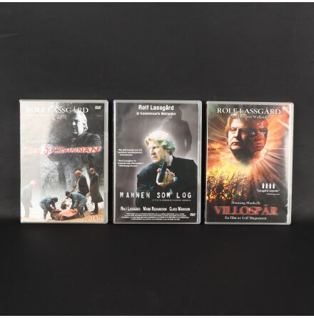DVD Box med 3 Wallander Filmer - Rolf Lassg�rd 