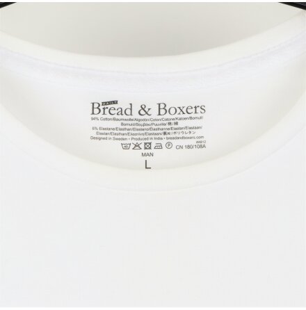 Bread &amp; Boxers Man - Vit T-shirt - stl. L