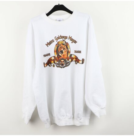 MGM - Metro Goldwyn Mayer - Vit l�ng�rmad tr�ja - stl. M