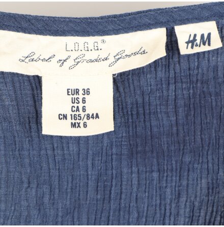 H&amp;M - �rml�s bl� kl�nning - stl. 36