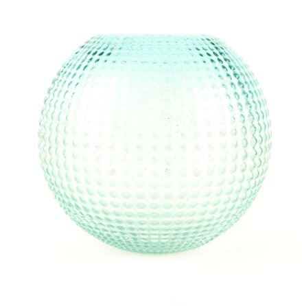 Anna von Lipa - Hobnail Globe Vas - Green beryl - 24cm