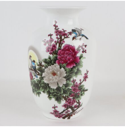 Yongyongchong - Porslinsvas med blommotiv