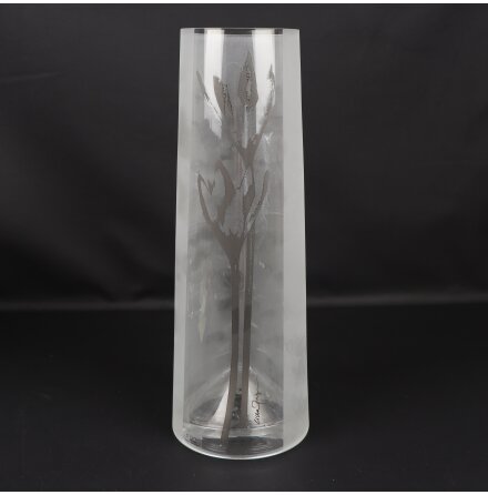 Nybro Crystal Sweden - Cilla Persson - Vas med blommotiv