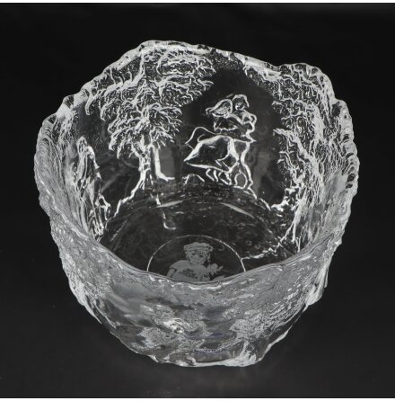 Kosta Boda - Kjell Engman - Skl - Midsommardansen - Transparent 