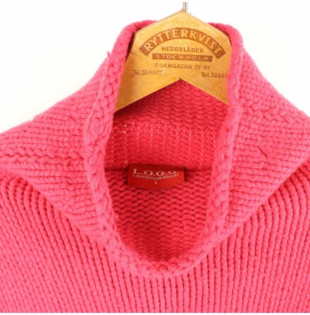 H&amp;M - Rosa Stickad Trja - stl. L