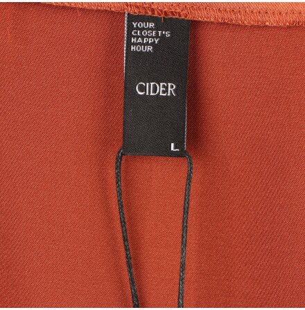 Cider - Kjol - Brun - Glansig - stl. L 