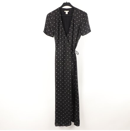 H&amp;M - Omlottkl�nning - Prickig - Svart Vit - stl. 34