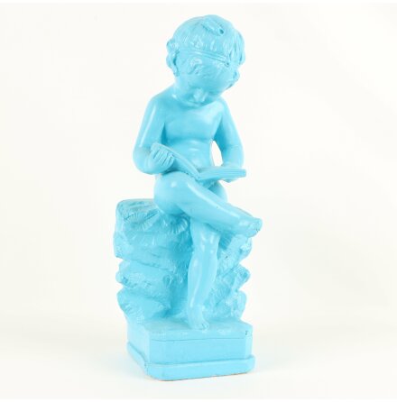 Turkos staty i metall